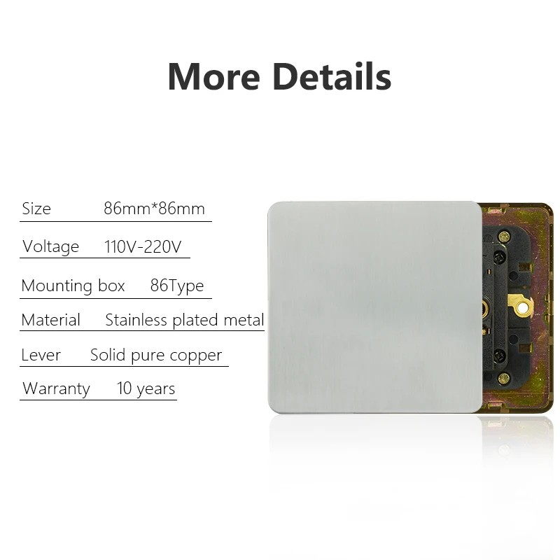 Avoir Nickel Brushed Panel Carved Toggle Switch Light Switch Electrical Outlets Sockets Switches Home Wall Switch EU French RJ45