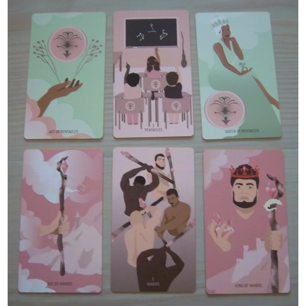 The Seeking Soul タロットデッキ ​​10.3*6cm 78 枚のインディーカード パステルで美しいだけでなく、非常に機能的