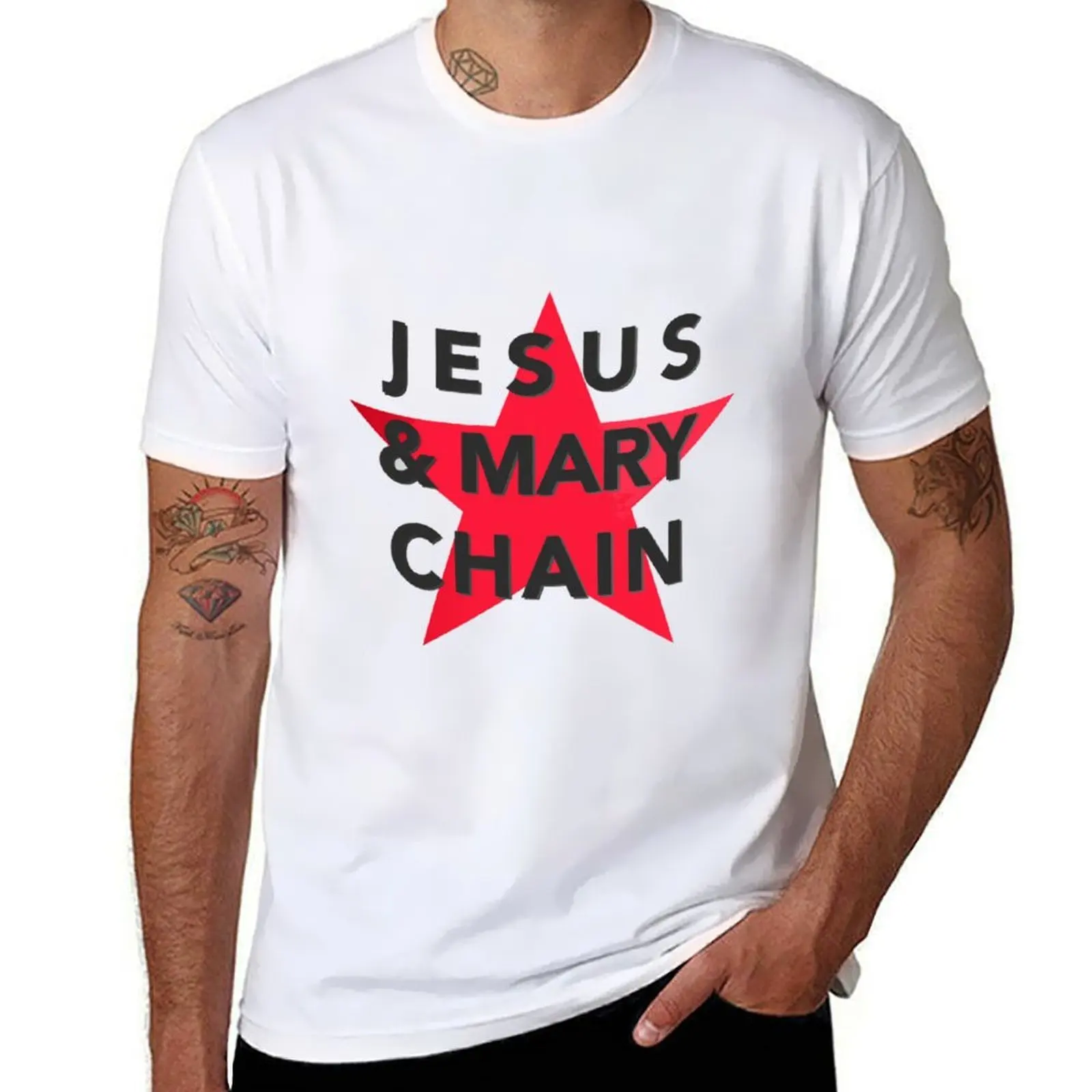 

The Jesus and Mary Chain (logo) T-Shirt t shirts for man cotton funny t shirts for man pack white T-Shirt