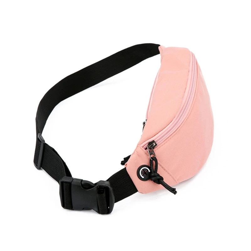 Simple Solid Color Waist Fanny Packs Women Men Outdoor Sports Crossbody Purese Casual Travel Chest Phone Pouch Belt Bum Bag