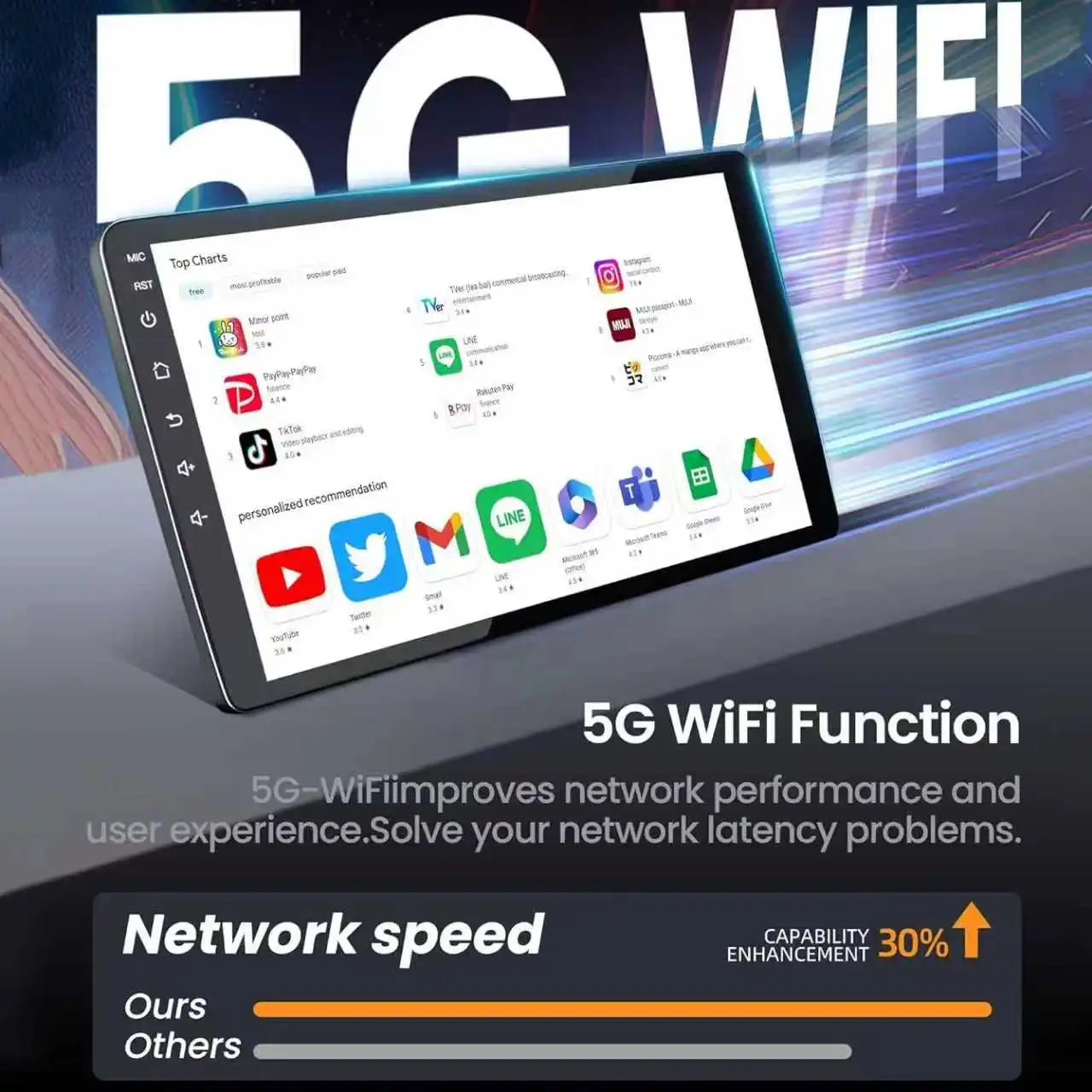 لشركة هيونداي H1 II 2 TQ 2007 - 2015 مشغل راديو السيارة أندرويد السيارات الوسائط المتعددة نظام تحديد المواقع والملاحة BT 8 الأساسية شاشة تعمل باللمس 5G واي فاي #2