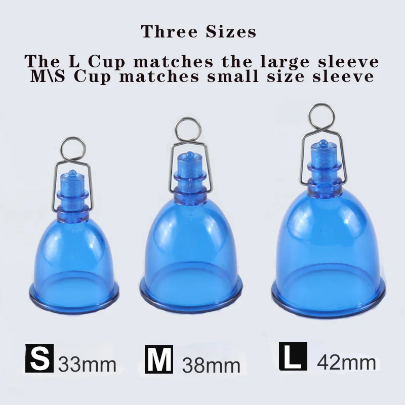 Vacuum Cup Penis Extender Accessories Penis Enhancement Hanger Annexes Pump Replacement Cup Vacuum Body Cupping Massager Sex Toy