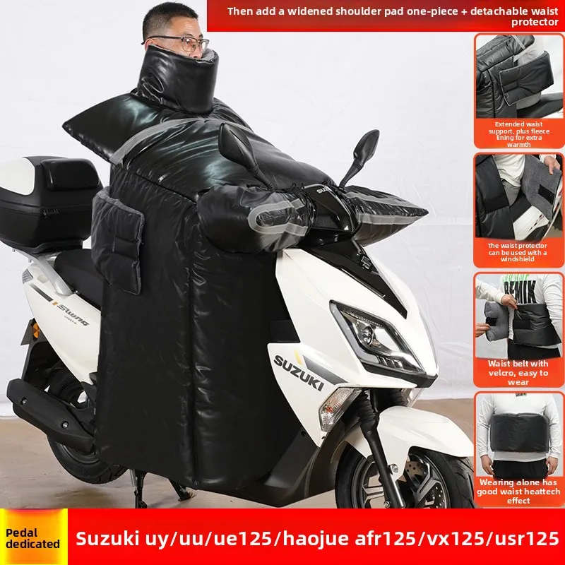 

Motorcycle Scooters Windshield Cover Cold-proof Leg Knee Blanket Thicken Warmer Waterproof Windproof Winter Quilt Knee Waist Leg