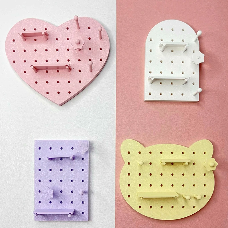 1:12 Dollhouse Perfboard Pegboard DIY Wall Storage Rack Dollhouse Miniature Furniture Decoration Life Scene Decor Accessories