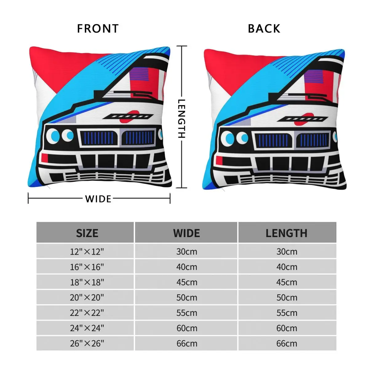 Delta Integrale Square Pillowcase Polyester Linen Velvet Printed Zip Decorative Throw Pillow Case Bed