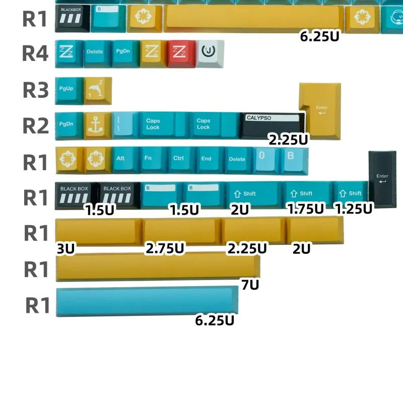 GMK keycap PBT sublimation mechanical keyboard personalized keys original full set