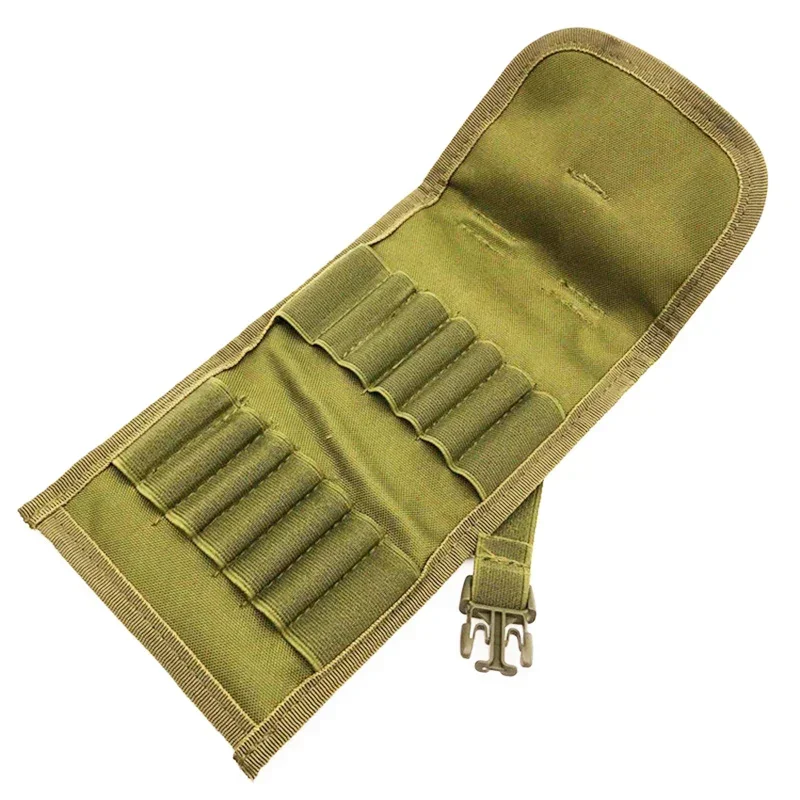 Tactical 14 Round Bullet Pouch Shot Gun Shotshell Reload Holder Molle Airsoft 12 Gauge/20G Magazine Pouch Ammo Cartridge Holder