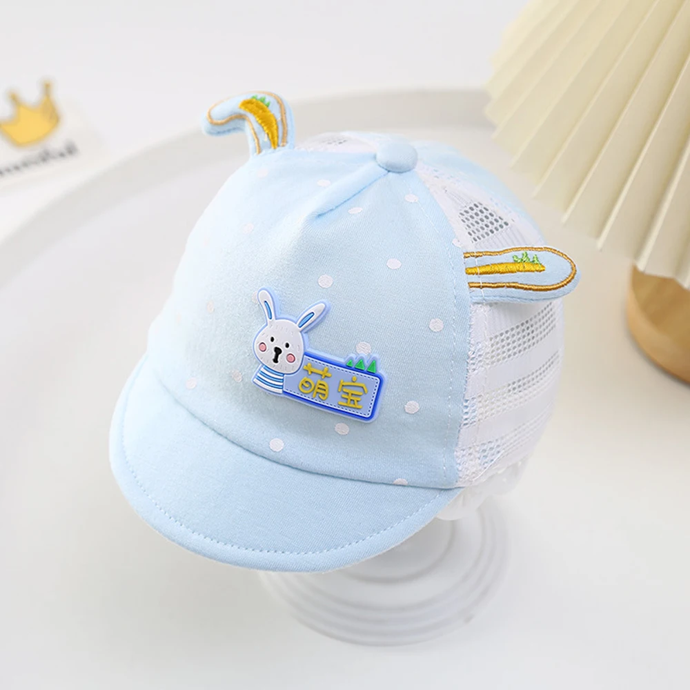 Baby\'s Cute Hats Summer Korean Style Baby Shade Caps 0-3 Months Infant Sun Cap