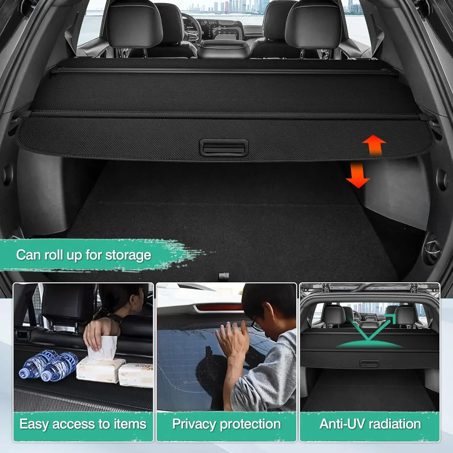 

Экологичная выдвижная шторка-багажник для Chevrolet Equinox/GMC Terrain 2025-2026: Аксессуары для защиты багажного отделения