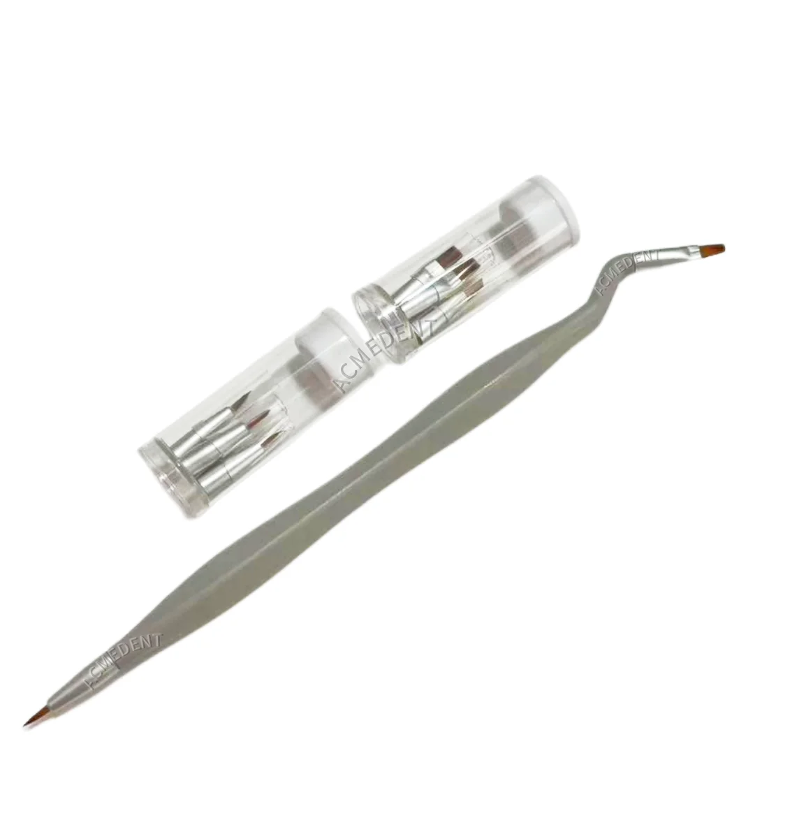 

Dental Brush Pen Replaceable Brushes Head Straight Curved Head Mini Micro Brush Tips X1Box
