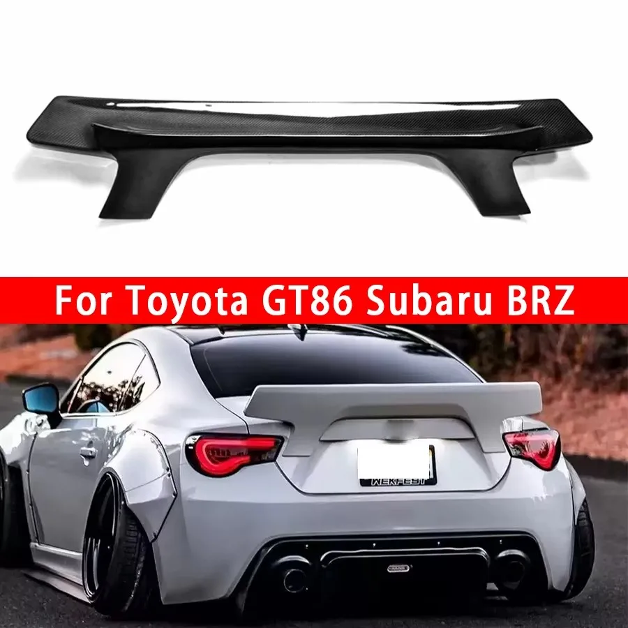 For Toyota GT86 Subaru BRZ Carbon Fiber Spoiler Tail fins Rear Trunk Spoiler Guide Wing Rear Wing Car Trunk Diverter body kit