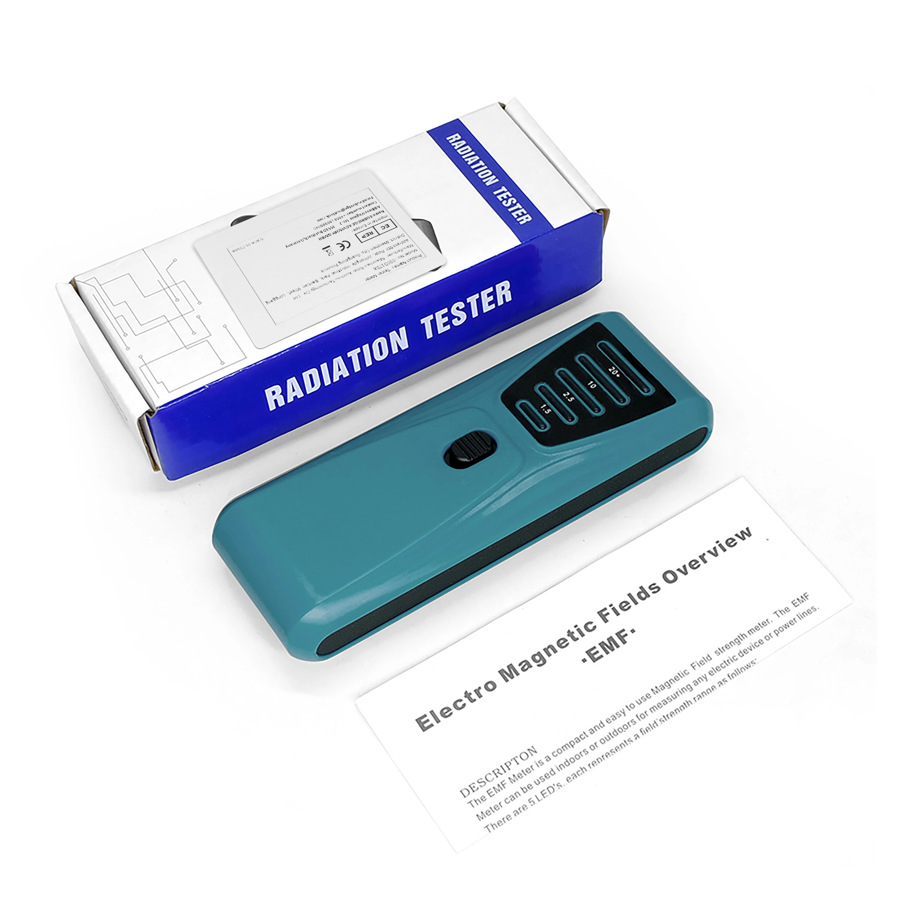 Electromagnetic Radiation Tester Portable Digital LCD Electric Magnetic Field EMF Meter Dosimeter Detector Computer Phone