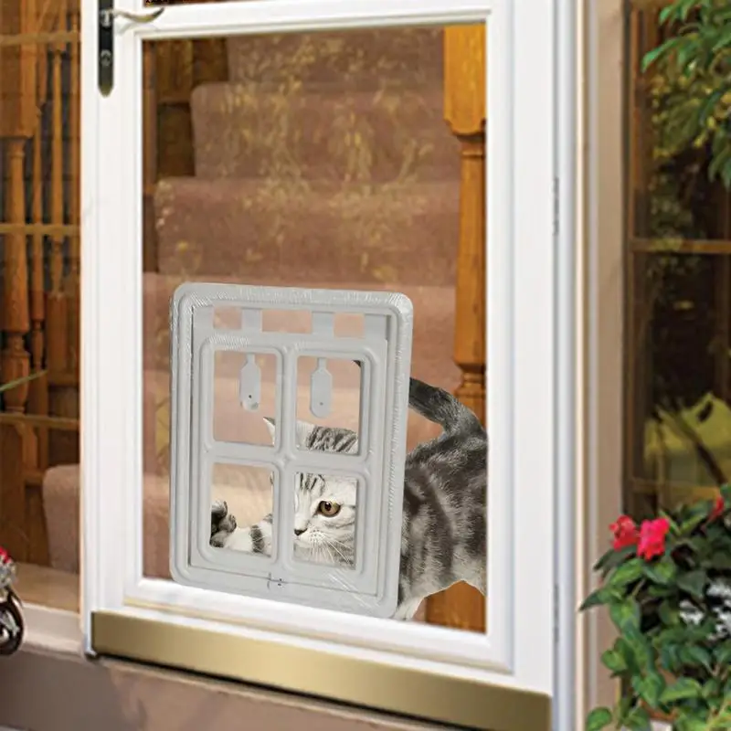 Doggie Door For Sliding Door Magnetic Cat Door For Window Easy Setup Pet Door Pet Supplies Pet Safe Doggie Door For Dog Cat