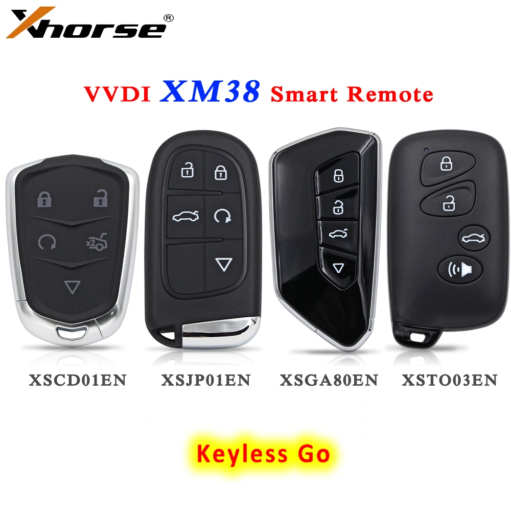 

y XHORSE XSJP01EN/XSGA80EN/XSCD01EN/XSTO03EN XM38 Series Uniwersalny inteligentny klucz VVDI do mini kluczy VVDI2 VVDI Max Pro