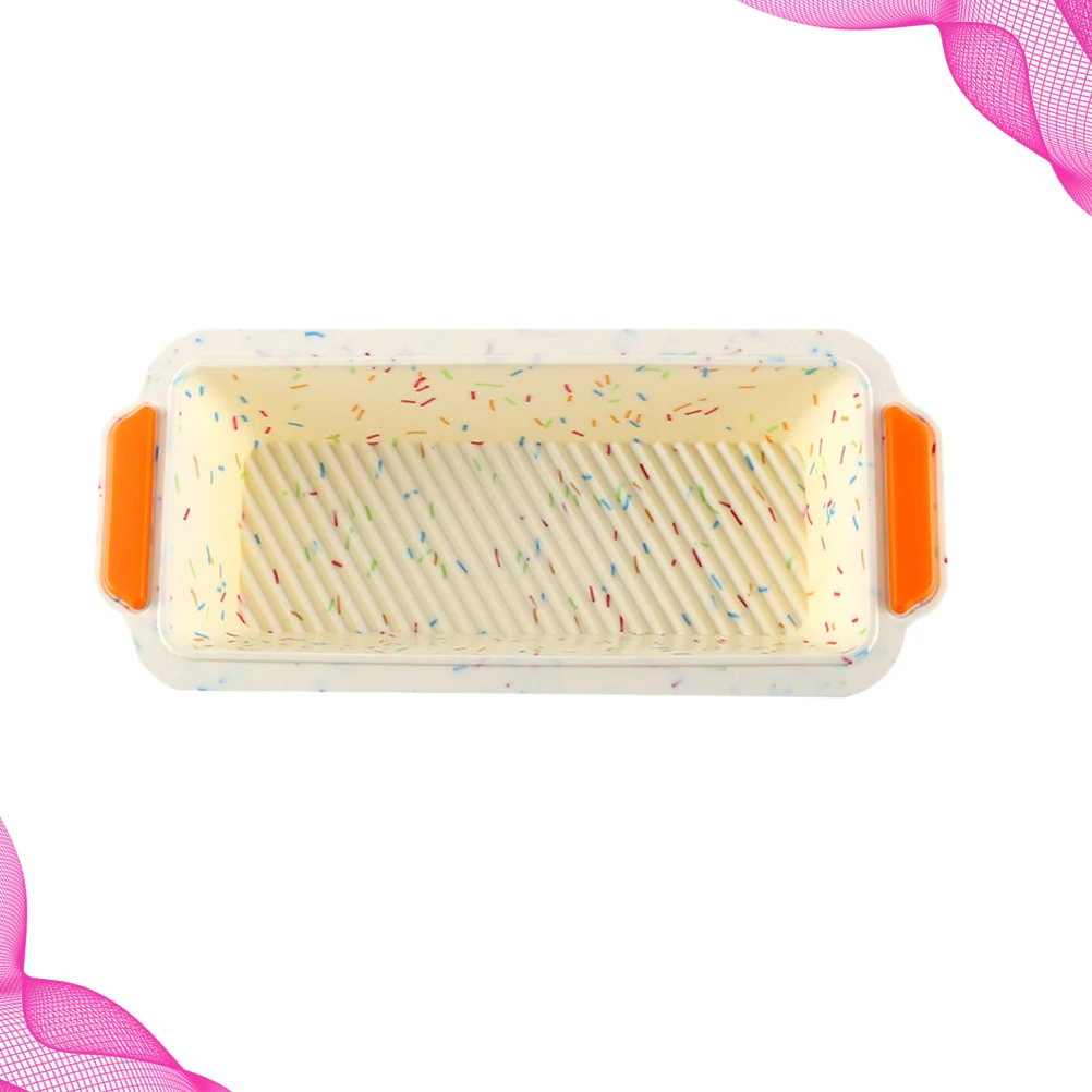

Colorful Dot Silicone Baking Mold Reusable Non-Stick Bread Loaf Pan Heat Resistant Cake Molding For Diy Cake Bread Muffin