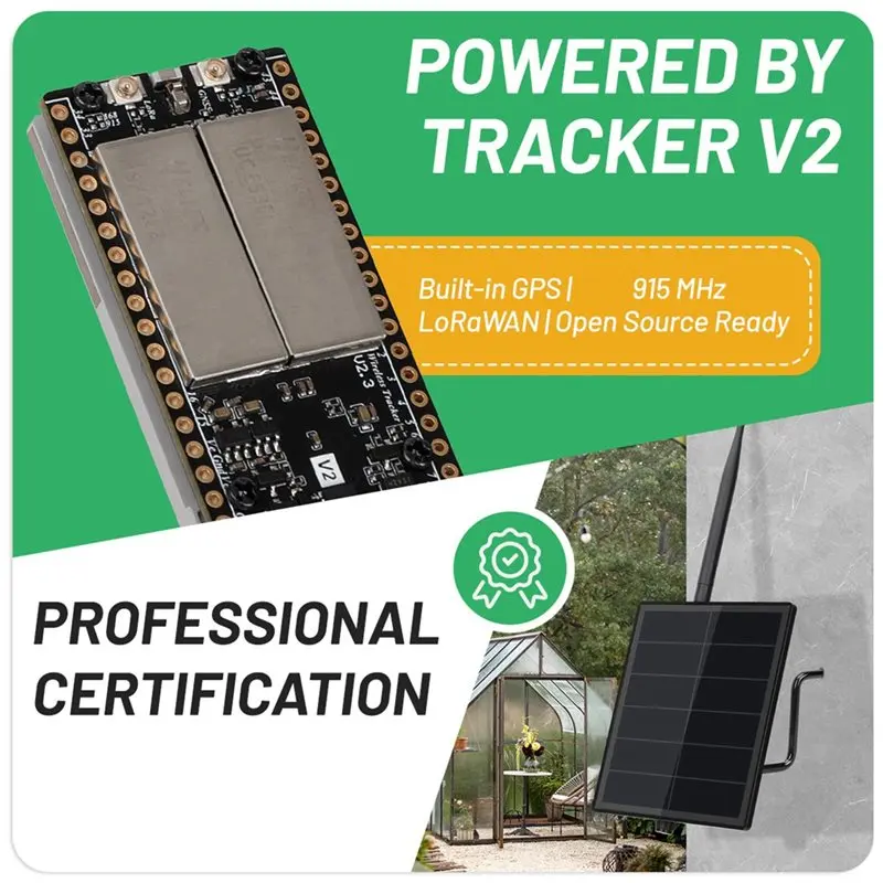 SYW-Heltec Wireless Tracker V2 5W Solar Panel Kit Meshcore GPS Meshtastic Lorawan Solar Lora Node Repeater 28Dbm 915MHZ