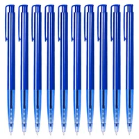 Bolígrafos Deli de 0,7mm, punta fina, escritura suave para oficina, escuela, trabajo en casa, tinta azul y negra, agarre cómodo de larga duración, 10/60 Uds.