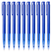 10/60Pcs Deli 0.7mm Ballpoint Pens Fine Tip Smooth Writing for Office School Home Work Blue Black Ink Long Lasting Comfort Grip
