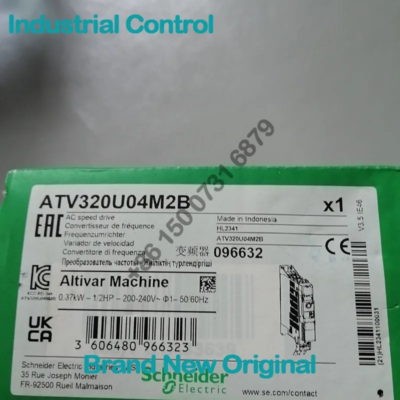 ATV320U04M2B, Inverter, Altivar 320 0.37kW Single Phase 200V