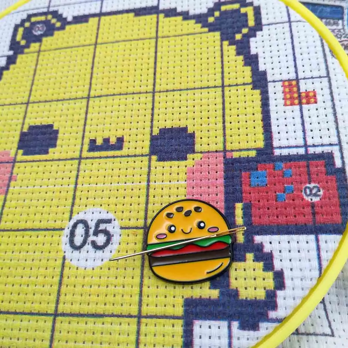 Agulha magnética minders para ponto cruz bonito abacate ímã de costura agulha keeper finder bordado acessórios agulha babá