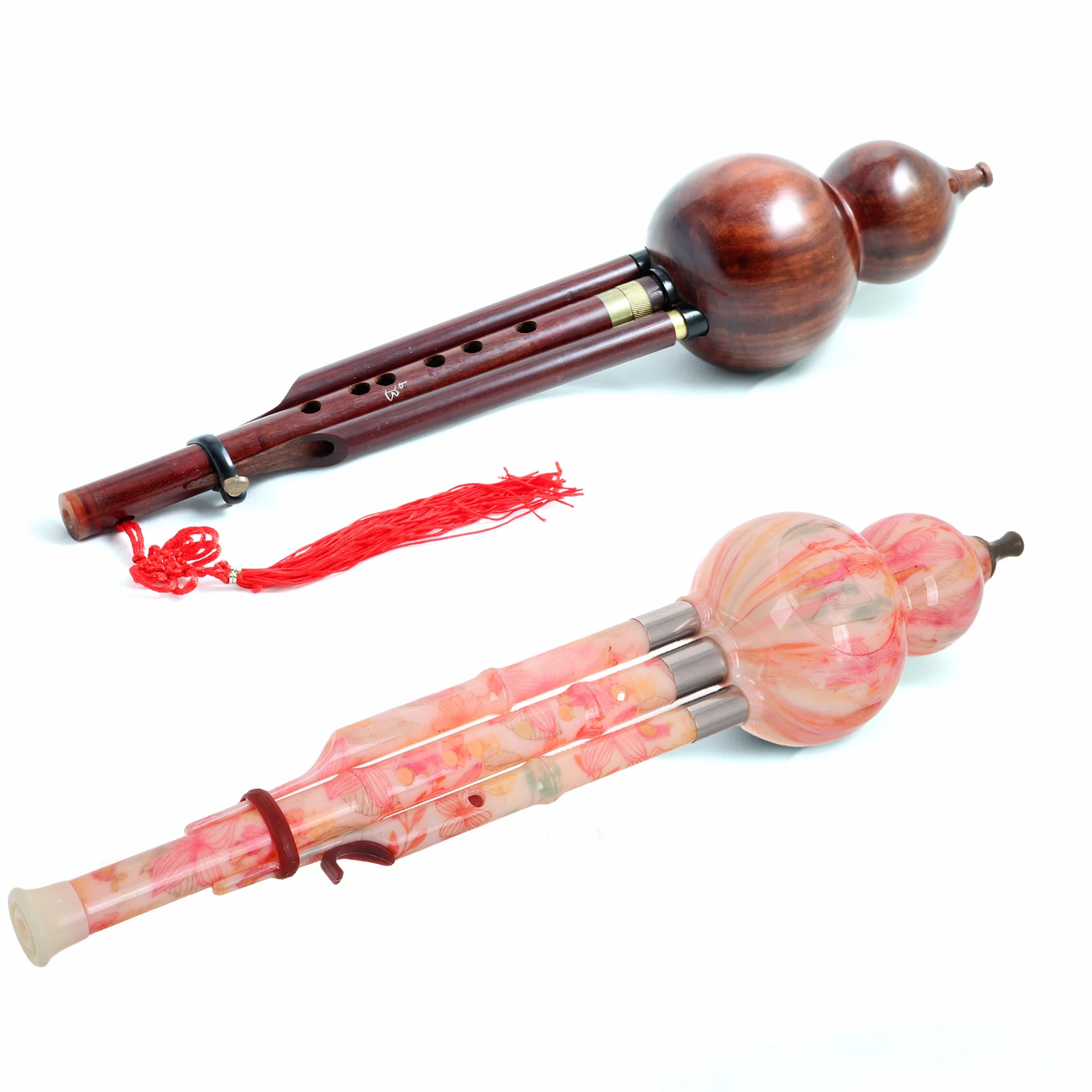 

Hulusi Musical Instrument C Key Butterfly Color Durable Beginner Woodwind for Adults Teens Resin Student Performance