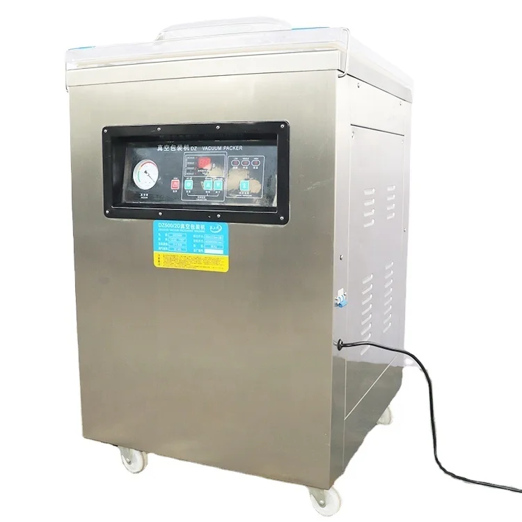 

DZ-400 Food Plastic Bag Sealing Printing Cooling Single Chamber Vacuum Packaging Machine