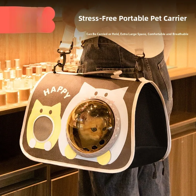 

Портативная легкая дорожная сумка-переноска для животных, ручная/наплечная, большая вместимость, рюкзак для собак, для купания, фитнеса и различных сценариев использования, универсальная