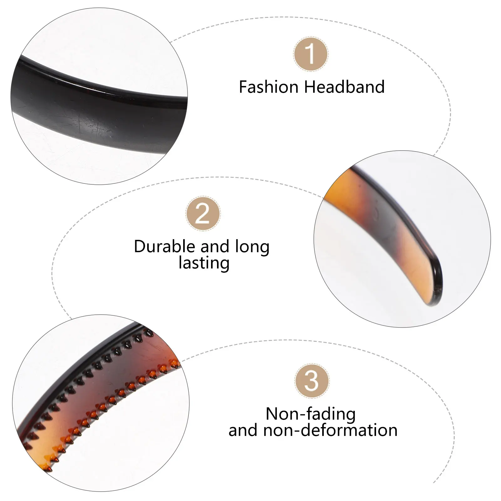 

2Pcs Fashion Hair Hoop Simple Headb Women Hair AntiSlip Teeth Comb Stretchy Elegant Design LongLasting Engagement Parties Daily