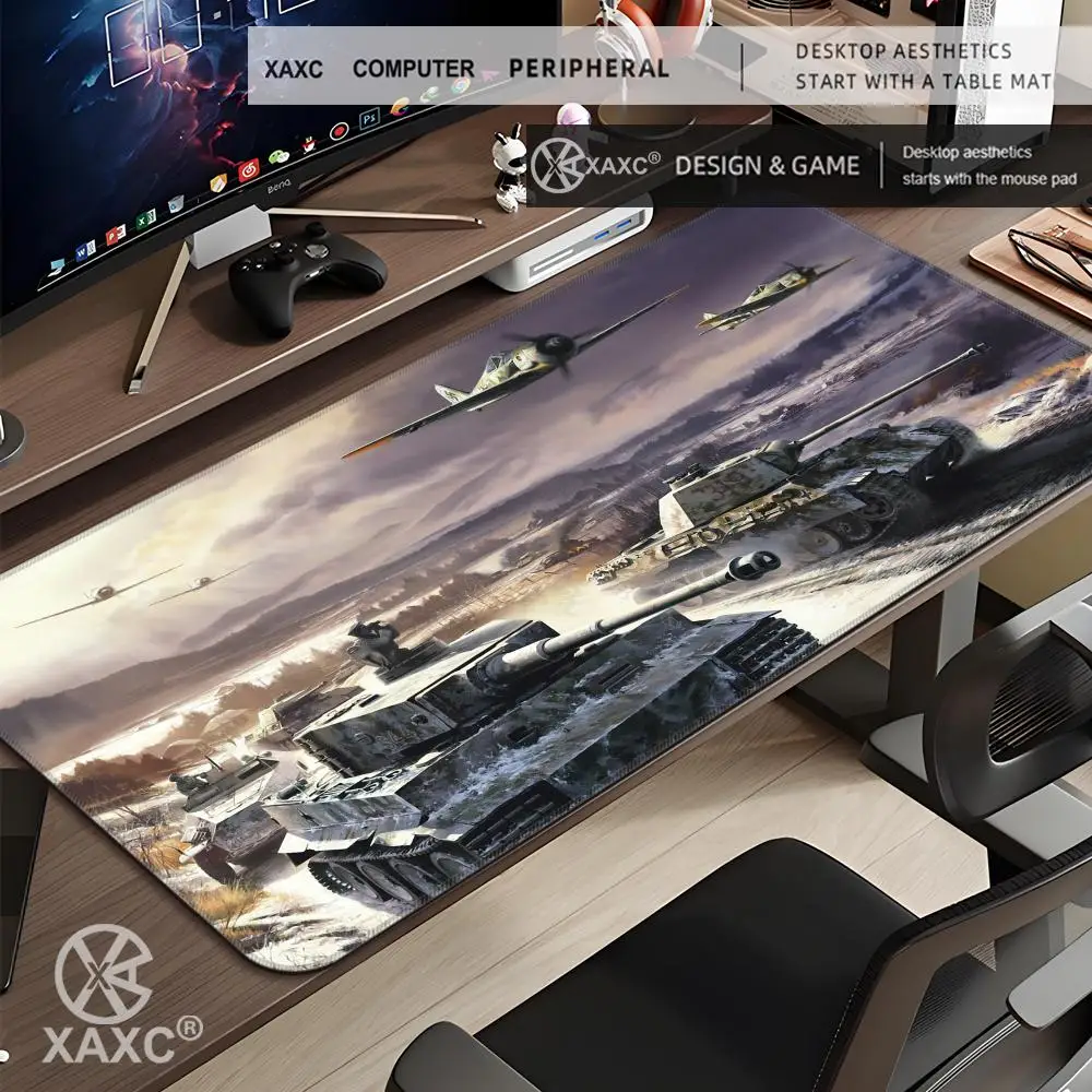 

Tank XAXC Mouse Pad large keyboard mouse desk pad non-slip rubber gaming mouse pad laptop mouse carpet