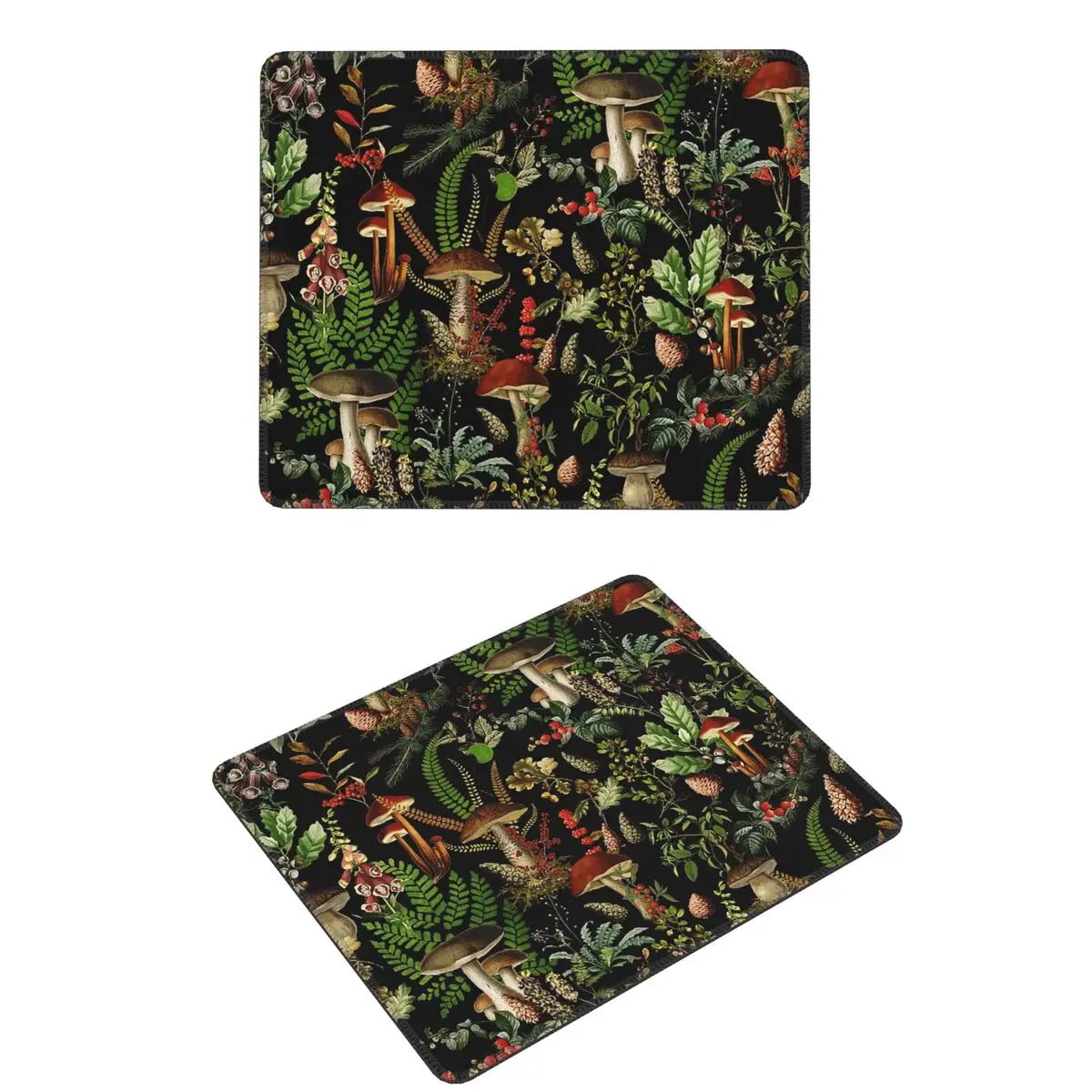 

Винтажный коврик для мыши Midnight Mushrooms Forest, компьютерная клавиатура, коврик для мыши, геймерский коврик для ноутбука, офисные аксессуары, настольные коврики