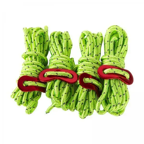 Camping Paracord Reflektierende Nylon-Zeltleine mit Verstellbarem Spanner für Planen, Markisen und Zeltzubehör