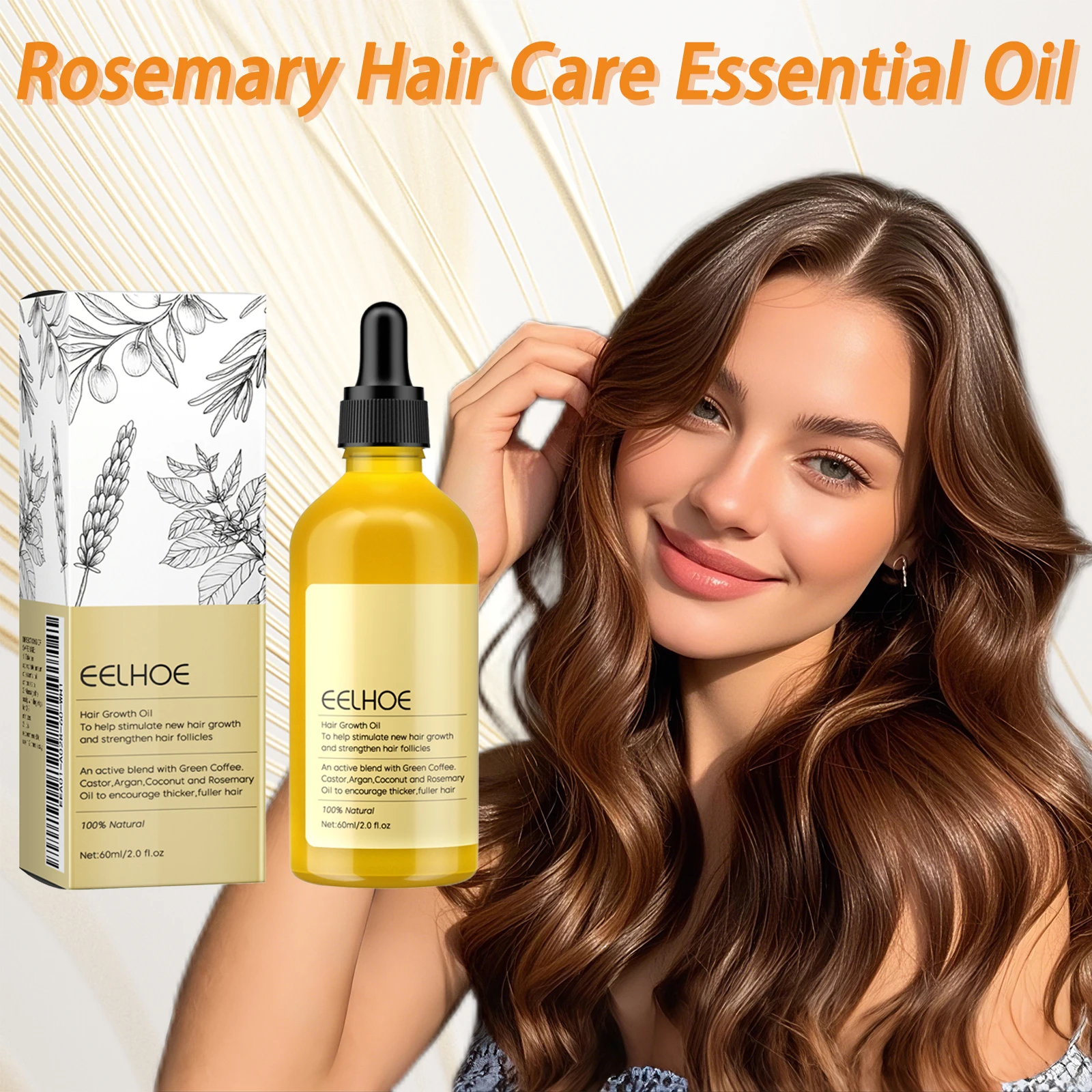 

Rosemary Hair Care Essential Oil Nourish Repair Hair Follicles Reduce Hair Loss Promote Hair Growth Moisturizing Hair Growth Oil