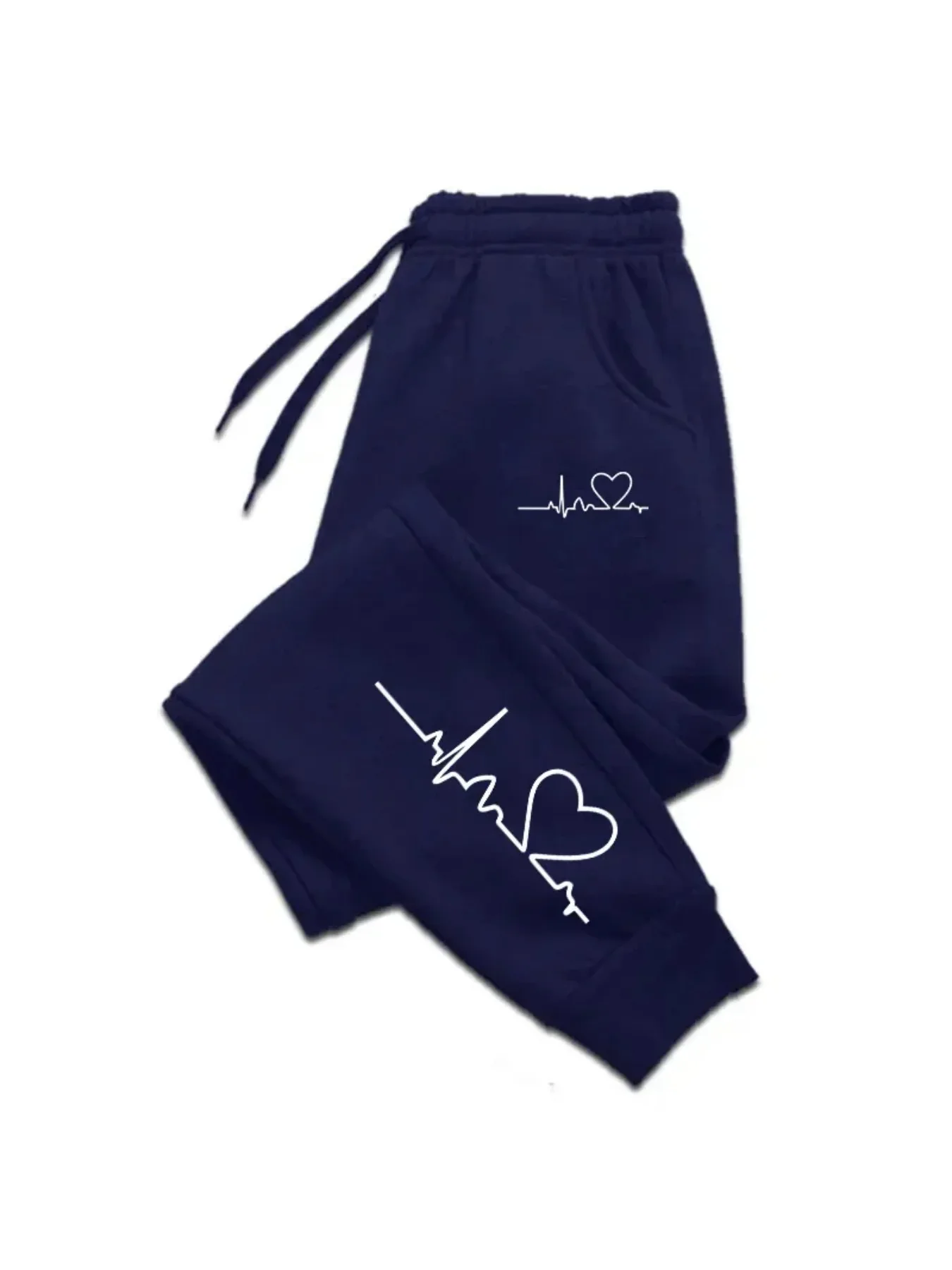 سراويل نسائية سراويل غير رسمية سراويل يومية سراويل لياقة بدنية مطبوعة على شكل قلب سراويل رياضية للركض في الشارع #4