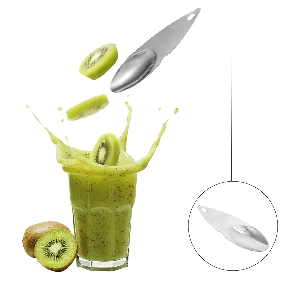 

14Pcs Kiwi Cutter Spoons Stainless Steel Peelers Fruit Scoops Kitchen Tool Set Easy Clean Kiwi Cutter Spoons