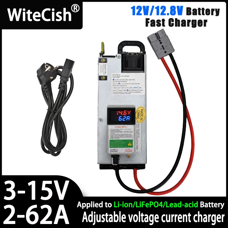 3-15v 30v 3-100a 12v 100a 60A 40A adjustable charger for 12V 12.8V lifepo4 280ah 314ah Battery pack 0-30v Lithium battery