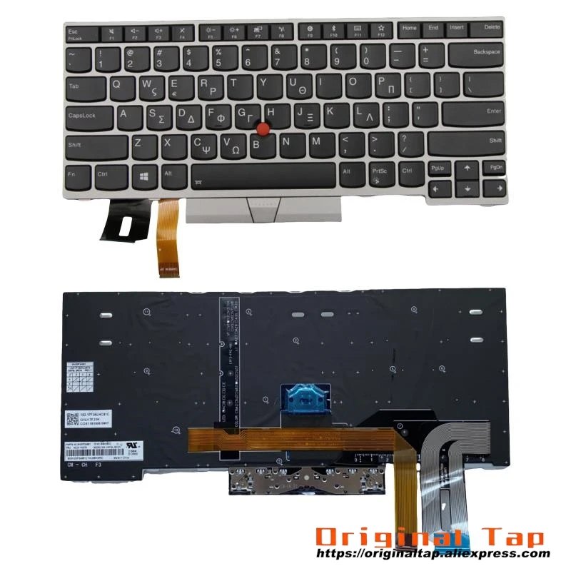 

GR Greek Backlit Keyboard for Lenovo Thinkpad E480 E485 E490 T480S T490 T495 P43S L480 L490 L380 L390 Yoga 01YN353 01YN433