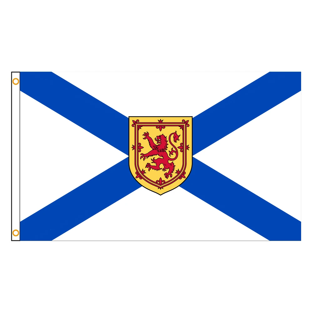 60×90 90x150 120×180CM Nova Scotia Emblem Flag Canada Polyester Printed Banner Tapestry For Decor