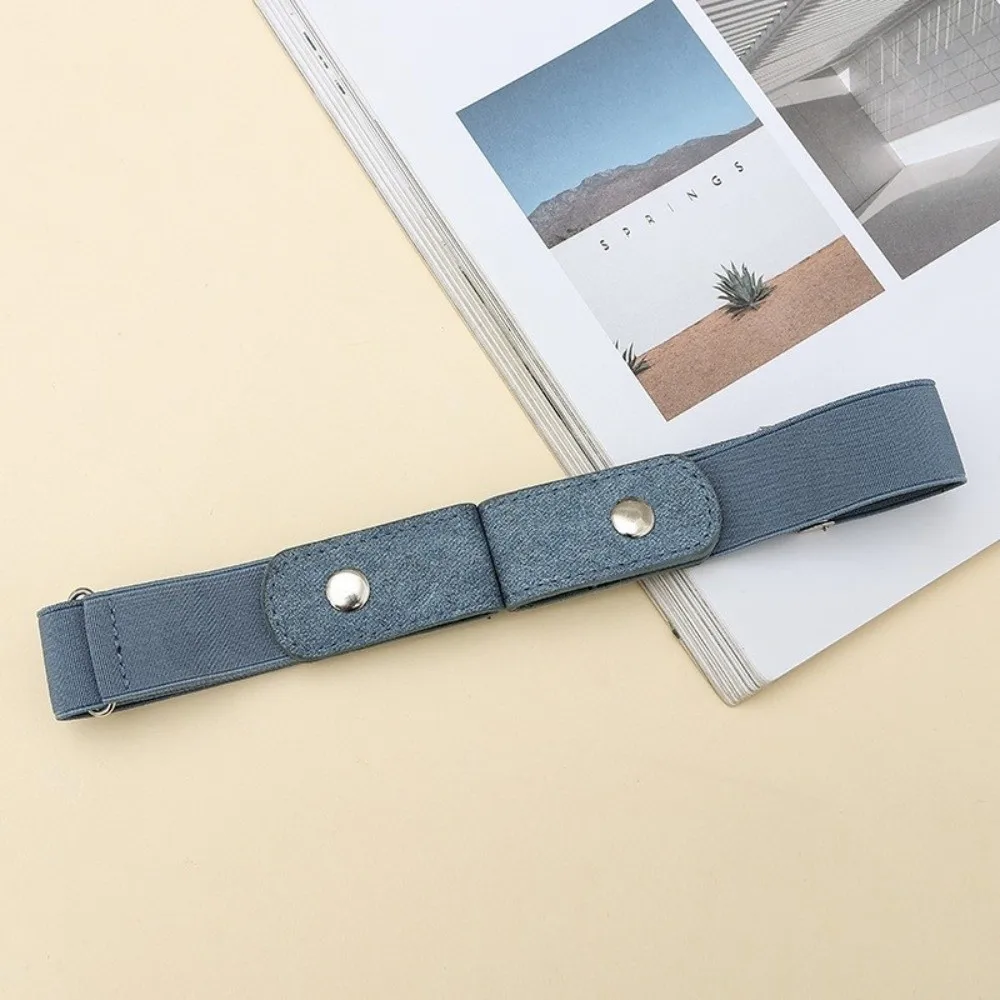 Fashion Easy To Wear Invisible Belt Canvas Stretch Elastic Buckle-Free Belts Adjustable Elastic Waist Band Fashion Wear