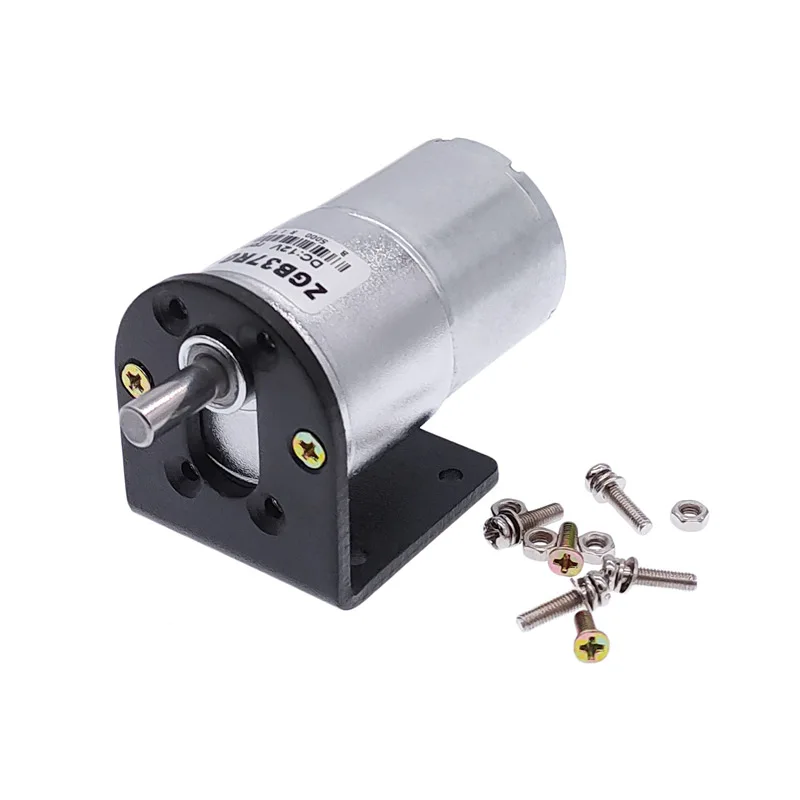 GB37RG High Torque Gear Motor 24V 12V DC with Eccentric Shaft Mounting Bracket Motor Holder for Industrial Applications