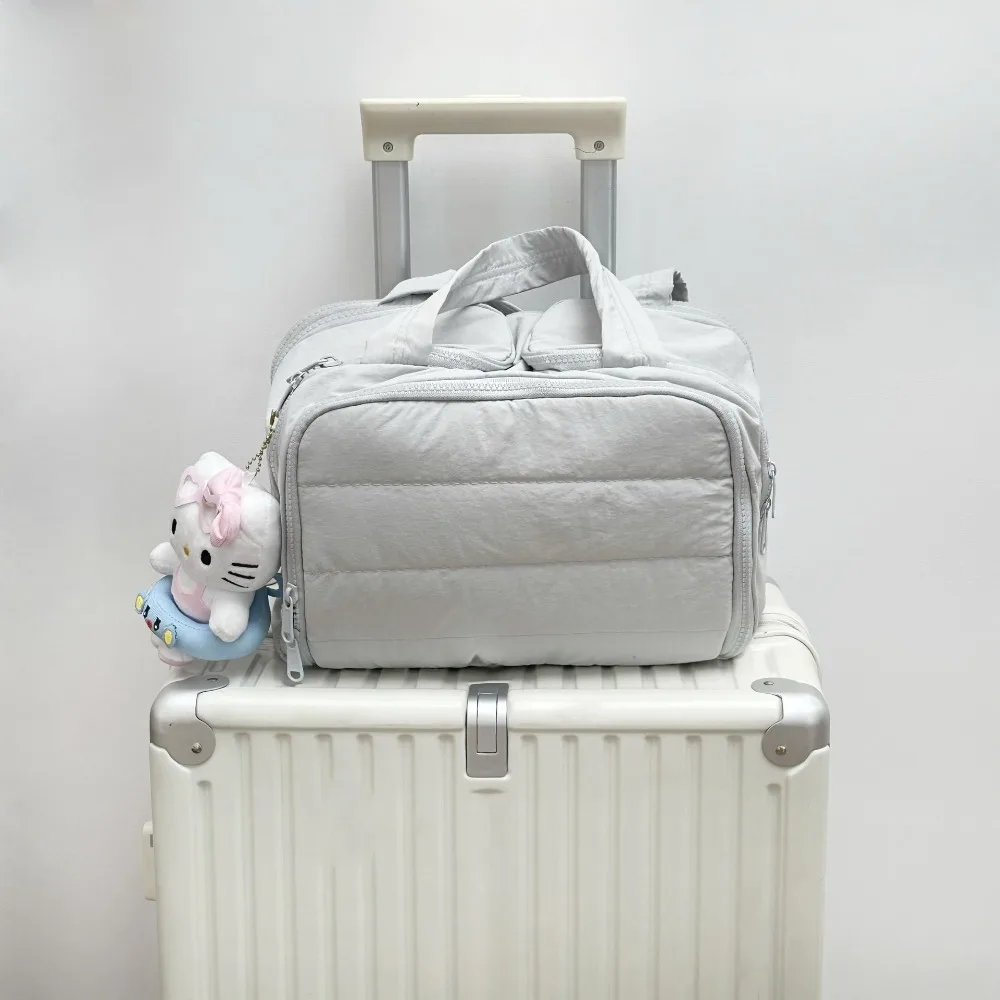 Double Wide Opening Large Capacity Fluffy Cosmetic Bag Factory New Travel Portable Wash Storage Bag Handbag