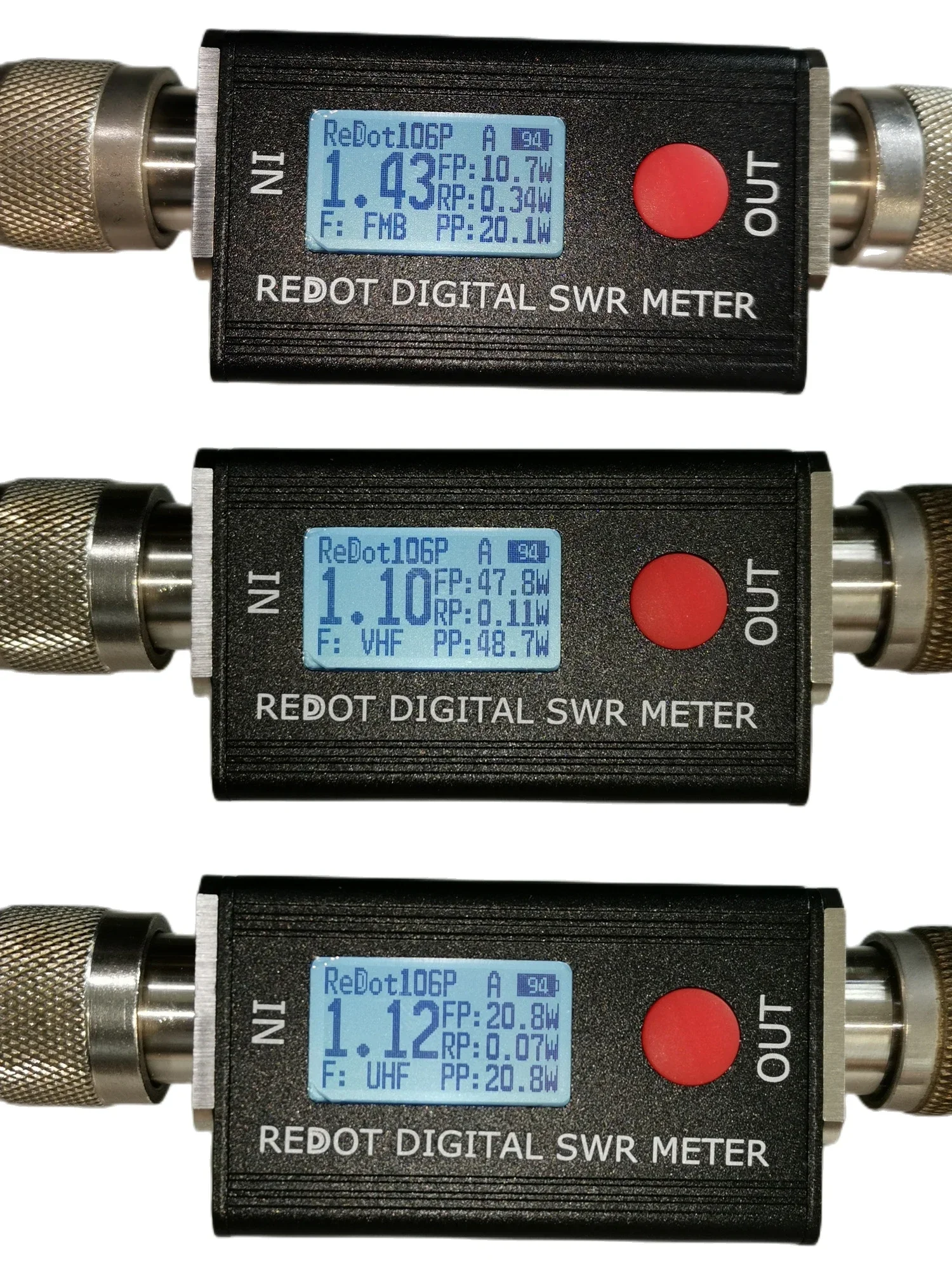 

New REDOT RD106P Digital Power Meter SWR Meter 120W FMB VHF UHF80-999MHz Standing-wave Ratio 1.00-99.9 Support DMR Walkie Talkie