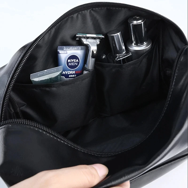 Zipper Polyester Men Business Portable Storage Bag Toiletries Organizer Women Travel Cosmetic Bag Hanging Waterproof Wash Pouch