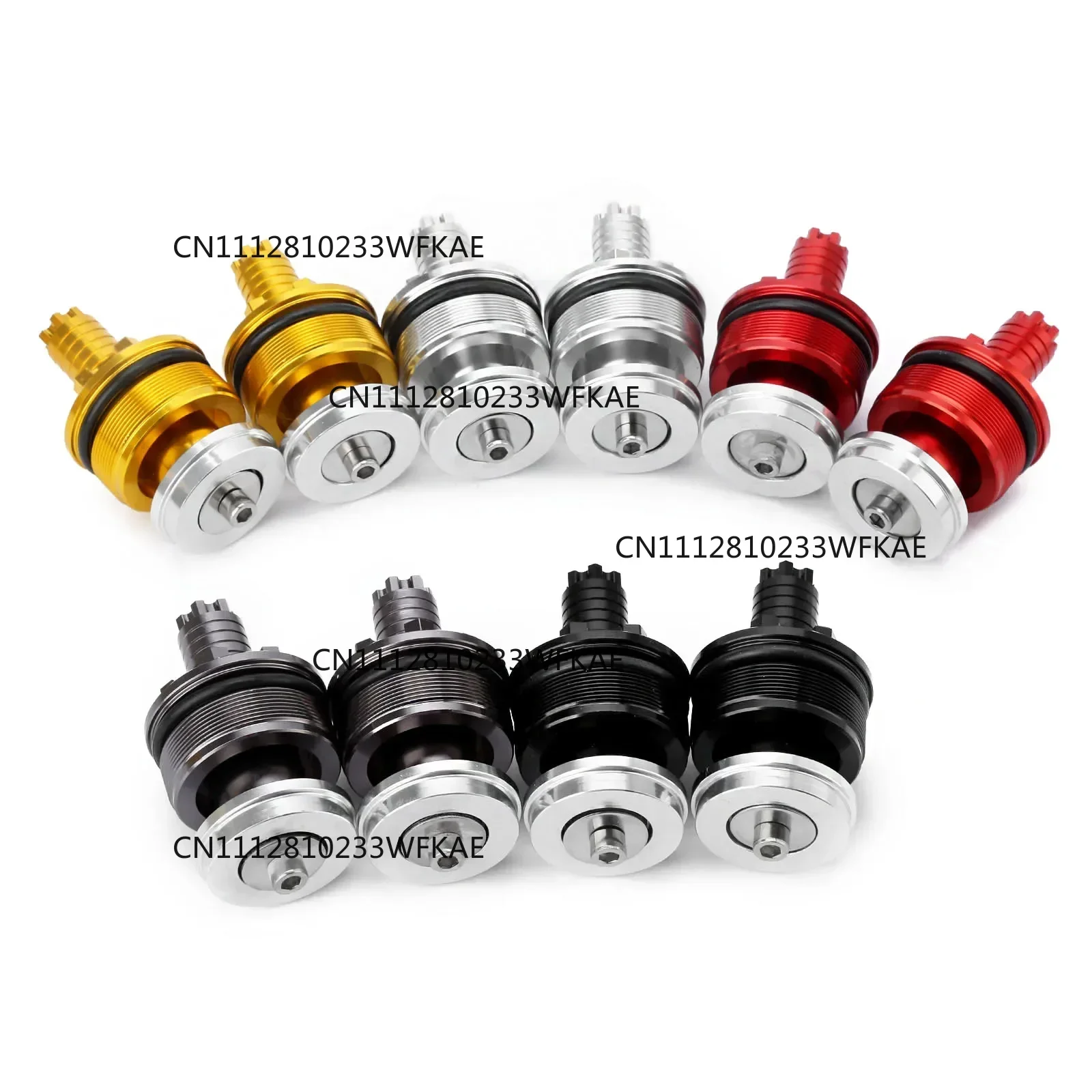2Pcs 41mm Motorcycle CNC Aluminum Front Shock Absorber Screw Fork Cover Cap Preload Adjuster Bolts for Yamaha YZF R3 R25 2013-16