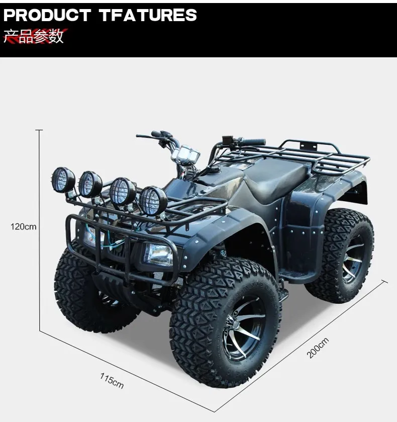 جميع التضاريس أربع عجلات ATV الكبار على الطرق الوعرة تأجير المركبات الترفيه الدراجة الجبلية ناقل حركة أوتوماتيكي باستمرار