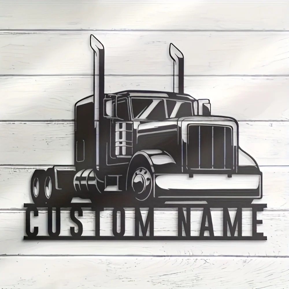 Exclusive Handmade Custom 18 - Wheel Truck Iron Wall Art Durable Weatherproof Ideal for Home Office Decor with Traceless Tape