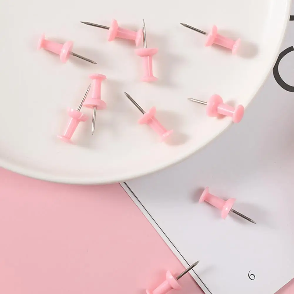 Cute Practical Paper Clip Organizer Durable Paper Clip Set with Dovetail Clamp I-shaped Nail Organizer Box for Office School