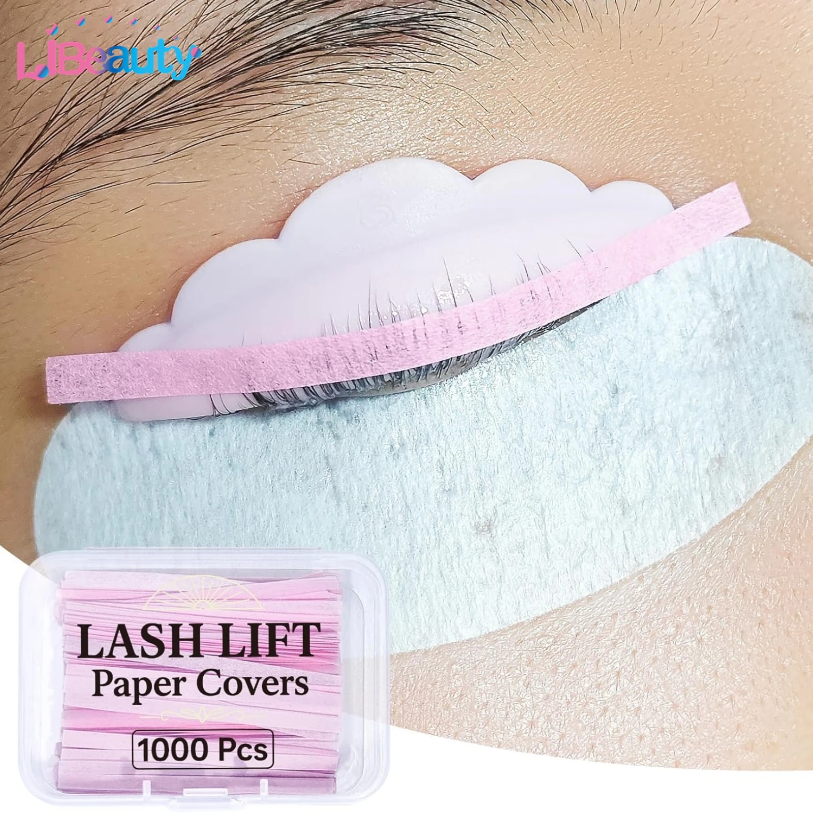 Libeauty 3 mm 1000 Stück Lash Lift Perm Papers Upgrade für Plasatic Wrap Lift Ribbon Einfach zu verwendendes Papiere Lash Lift Supplies Tool