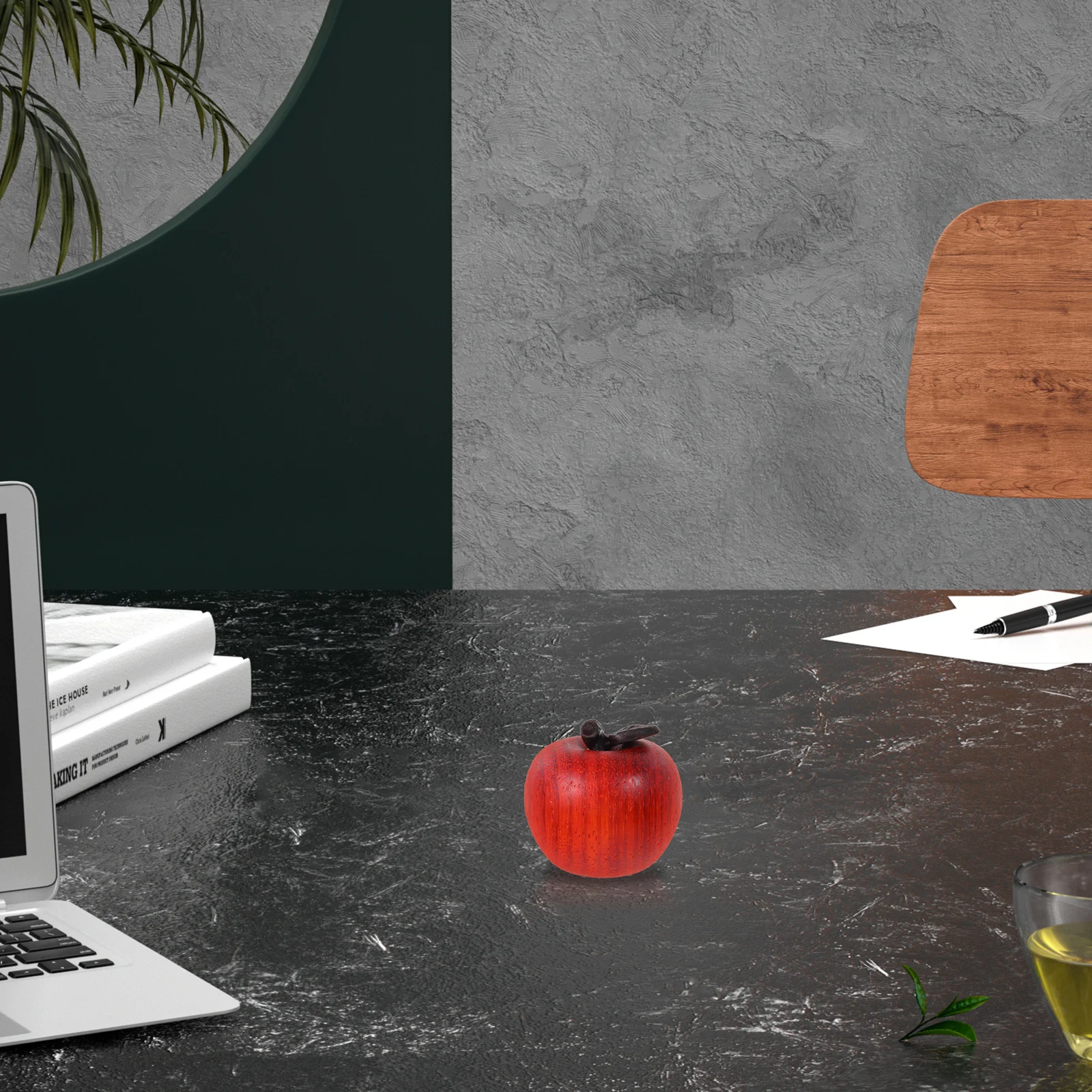 

Wooden Decor Red Sandalwood Carved Fake Mini Small Decorative Fruit for Photography Party Home Display and