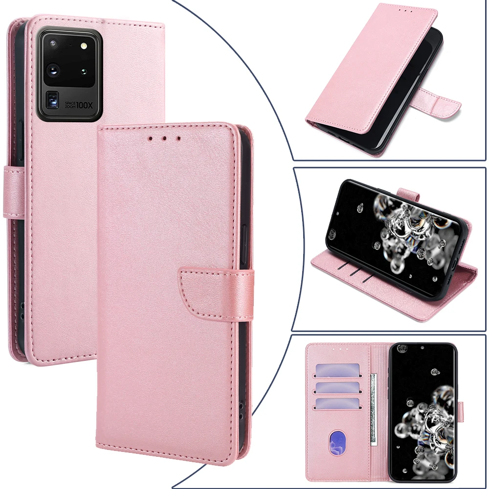 

GEFENIS Magnet Buckle Flip Phone Case For Samsung Galaxy S20 Ultra FE S10 S10E S9 S8 Plus Lite Leather Book Case With Card Slots