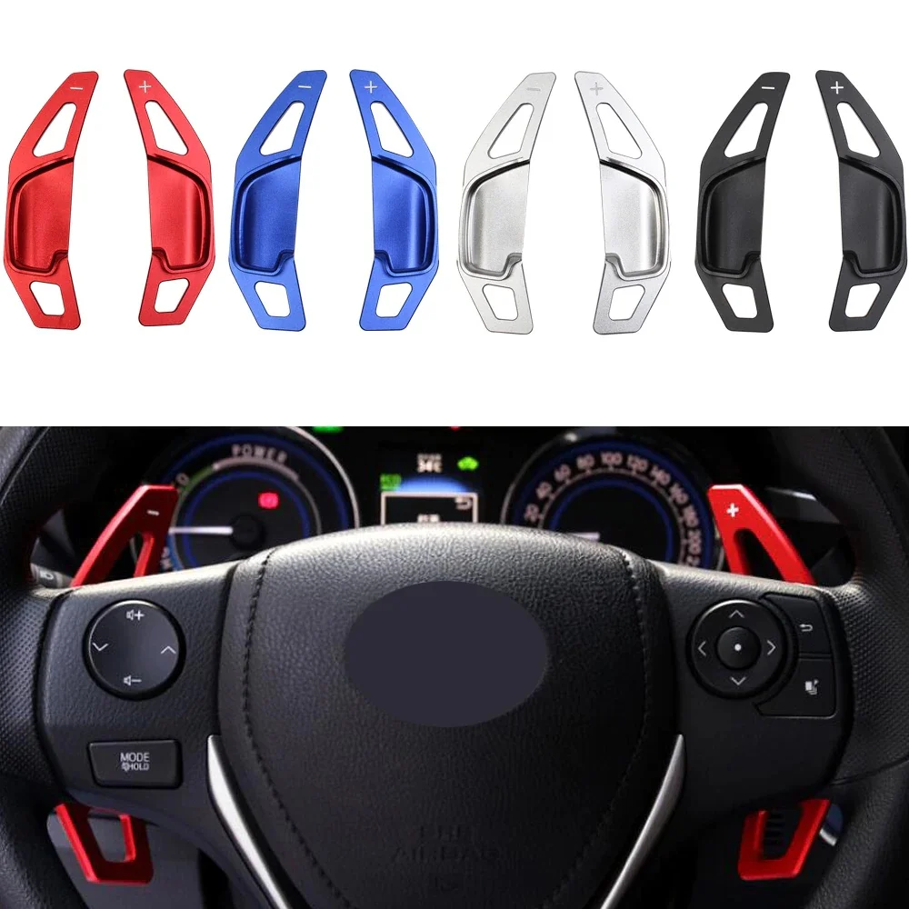 For Toyota Zelas Corolla RAV4 Mark Camry 2011- 2018 Car Steering Wheel Shift Paddle Aluminum Auto Gear ShiftExtension Paddles